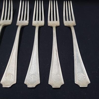 Galt & Bro Sterling Silverware and Box (LR-KD)