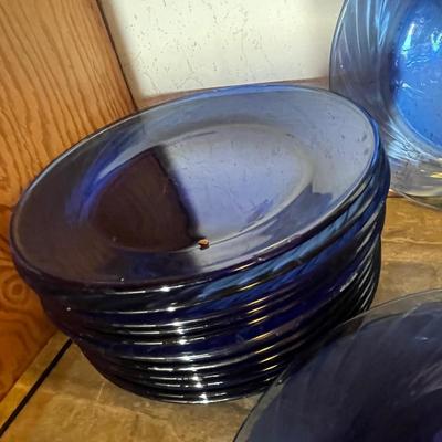 Lot 305 Cobalt Glass dinnerware
