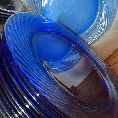 Lot 305 Cobalt Glass dinnerware