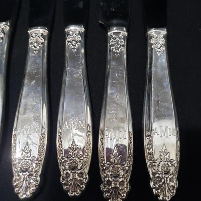 Sterling Silverware Collection with Wooden Storage Box (LR-KD)