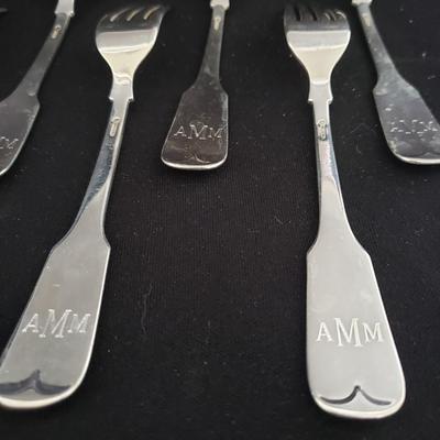 Sterling Silverware Collection with Wooden Storage Box (LR-KD)