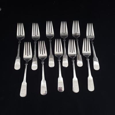 Sterling Silverware Collection with Wooden Storage Box (LR-KD)