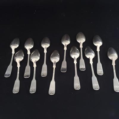 Sterling Silverware Collection with Wooden Storage Box (LR-KD)