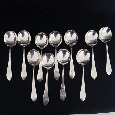 Sterling Silverware Collection with Wooden Storage Box (LR-KD)