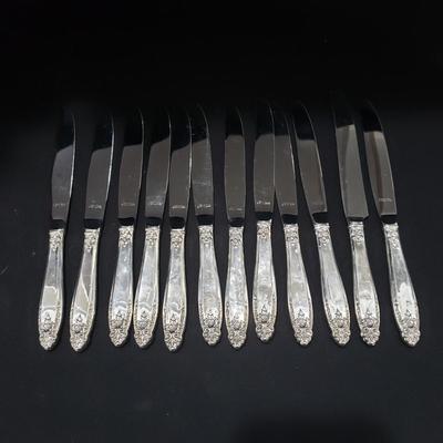 Sterling Silverware Collection with Wooden Storage Box (LR-KD)