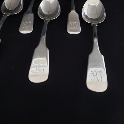 Sterling Silverware Collection with Wooden Storage Box (LR-KD)