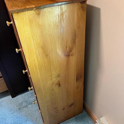Tall Slender 5 Drawer Dresser