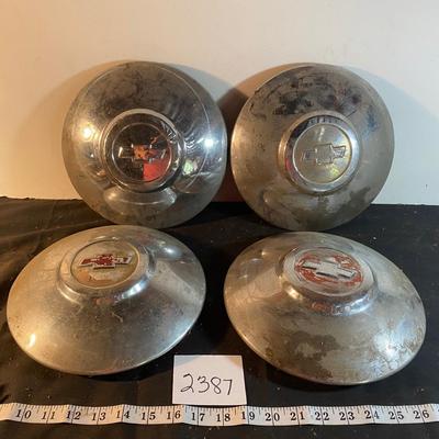 Vintage Chevy Hub Caps