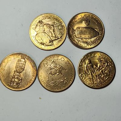 18 Vintage NASA Gemini Mercury Apollo Tokens