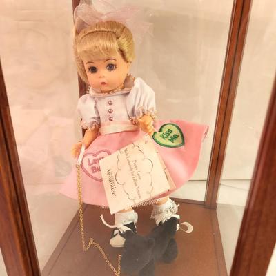 Lot #296 Madame Alexander Doll - original box & display case