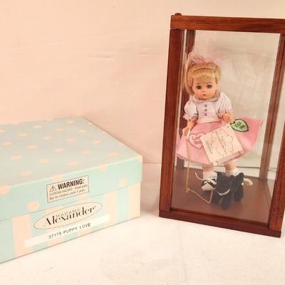 Lot #296 Madame Alexander Doll - original box & display case