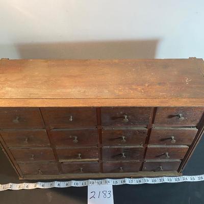 Vintage Wooden Organizer Box