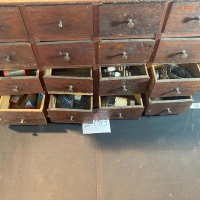 Vintage Wooden Organizer Box