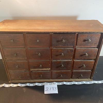 Vintage Wooden Organizer Box