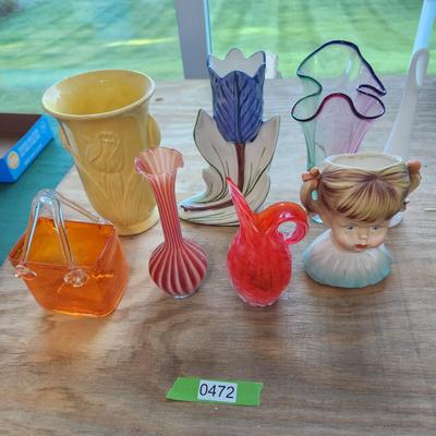Mixed Lot of Art Glass and Pottery