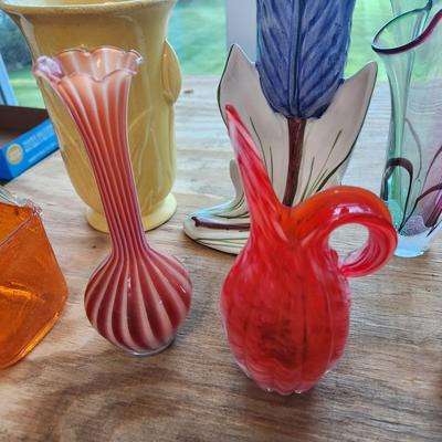 Mixed Lot of Art Glass and Pottery