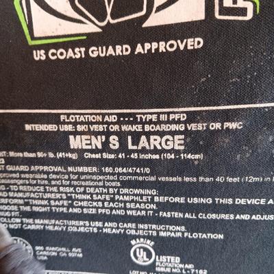 3 ADULT LIFE JACKETS (LARGE & XLARGE)
