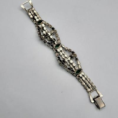 Vintage Colored Rhinestone Bracelets (2)