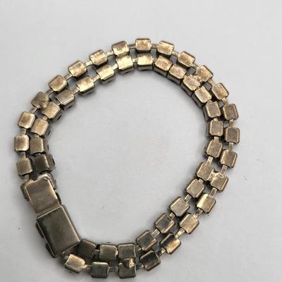Vintage Colored Rhinestone Bracelets (2)