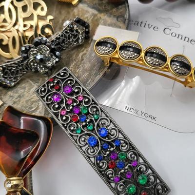 Vintage Hair Barrette Lot - Kirks Folly, France + More