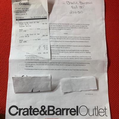 Set of MCM Style Crate & Barrel Bar Stools