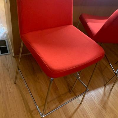 Set of MCM Style Crate & Barrel Bar Stools