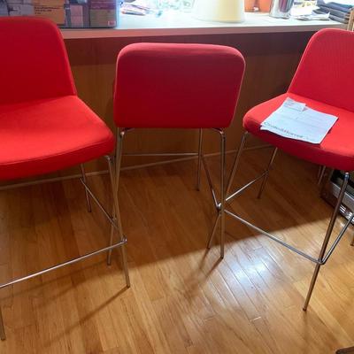 Set of MCM Style Crate & Barrel Bar Stools