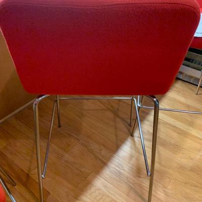 Set of MCM Style Crate & Barrel Bar Stools