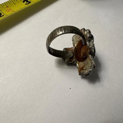 Vintage large Turquoise ring