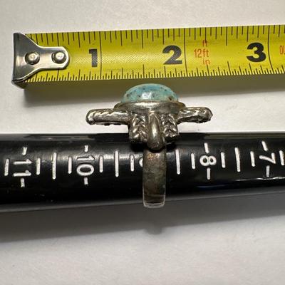 Vintage large Turquoise ring