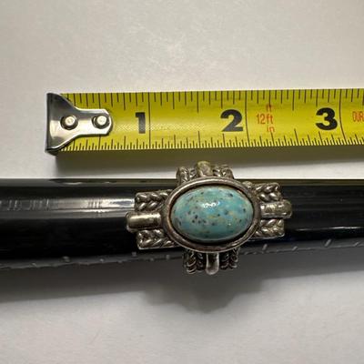 Vintage large Turquoise ring