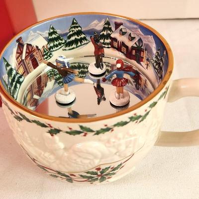 Lot #311 LENOX porcelain Holiday Music box