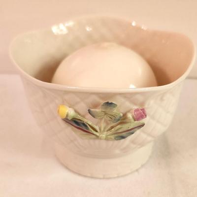 Lot #314 Belleek Irish Porcelain Candle Votive