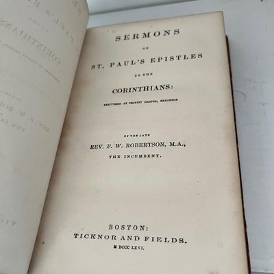 Robertson’s Sermons Vol 1-5 (1886) & More (LR-RG)
