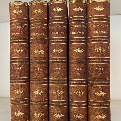 Robertson’s Sermons Vol 1-5 (1886) & More (LR-RG)