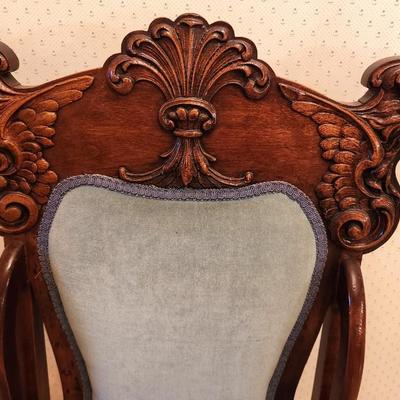 Lot #317 Pretty Antique Side Chair - All original