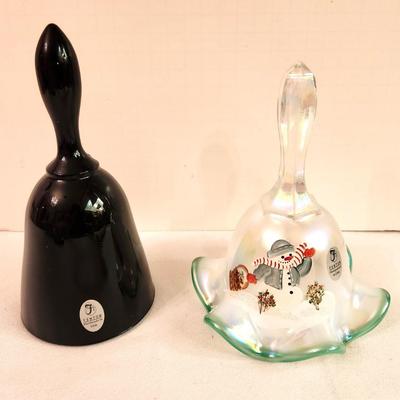 Lot #318 Lot of 2 Fenton Art Glass bells