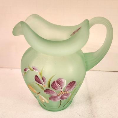 Lot #320 Fenton Art Glass Pitcher