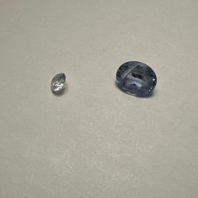 Loose stones - clear and blue