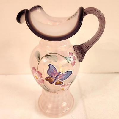 Lot #325 Fenton Art Glass Ewer - 2002