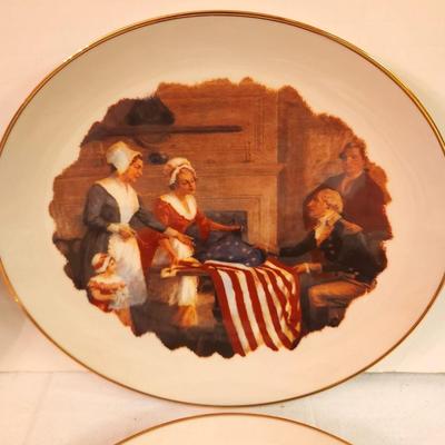 Lot #330 Set of 6 collector plates - American Revolution Series