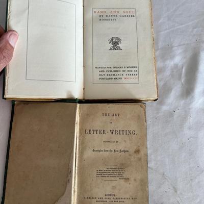 Antique Book Ends & Leather bound Books (LR-RG)