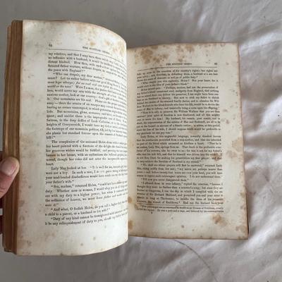 Antique Book Ends & Leather bound Books (LR-RG)