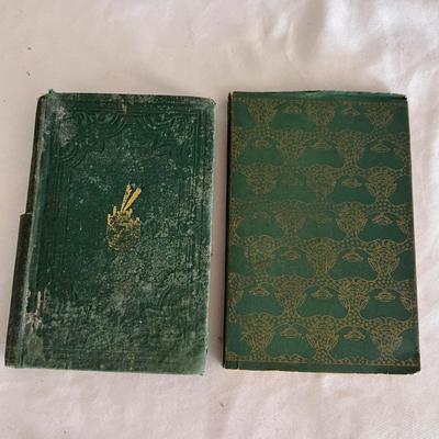 Antique Book Ends & Leather bound Books (LR-RG)