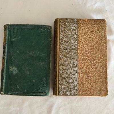 Antique Book Ends & Leather bound Books (LR-RG)