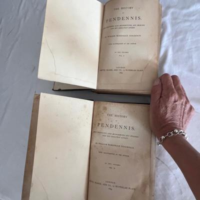 Antique Book Ends & Leather bound Books (LR-RG)