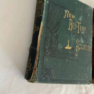 Antique Book Ends & Leather bound Books (LR-RG)