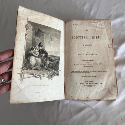 Antique Book Ends & Leather bound Books (LR-RG)