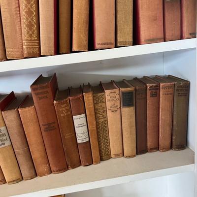 Fiction & Non Fiction - Large Lot of Antique Books (LR-RG)