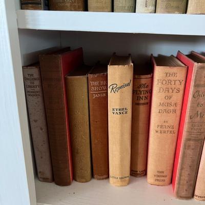 Fiction & Non Fiction - Large Lot of Antique Books (LR-RG)